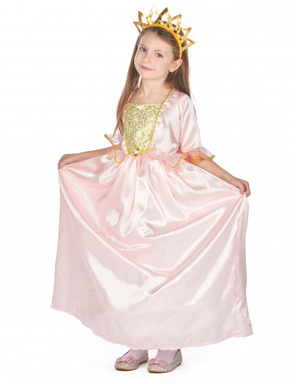 Prinsessenkostuum met tiara voor meisjes 4