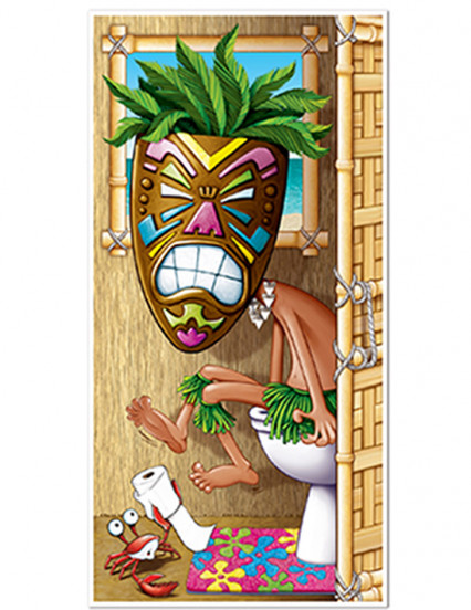 Hawaii toiletdeur ornament 30 &quot;x 0,65&quot; 1