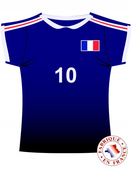 Muurversiering Frans voetbalshirt 1