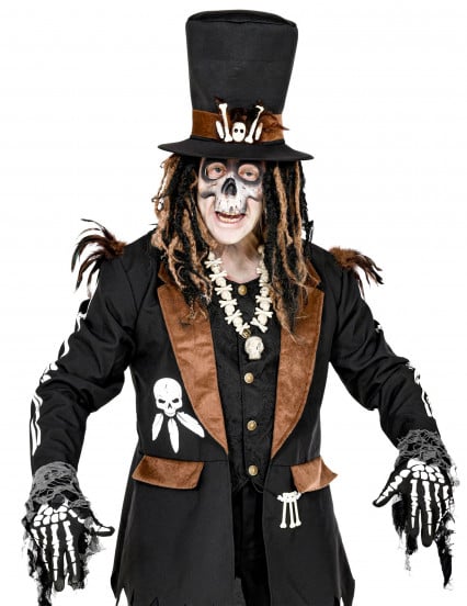 Halloween skelethandschoenen voor volwassenen 3