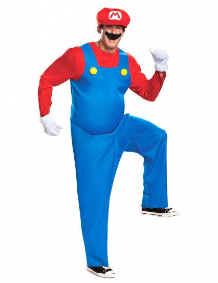 Mario Deluxe kostuum voor volwassenen 3