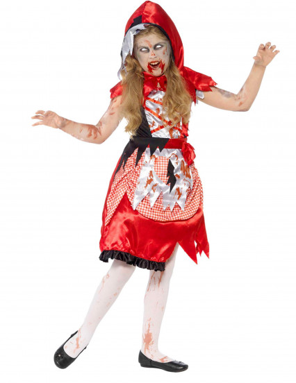 Zombiekostuum Roodkapje voor meisjes Halloween 4