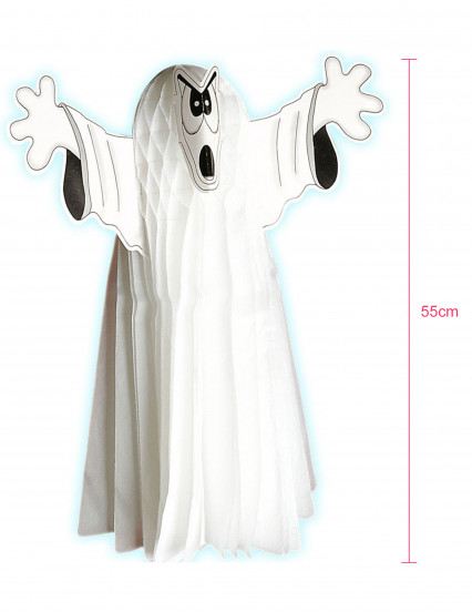 Halloweenspook van honingraatpapier 55 cm 2