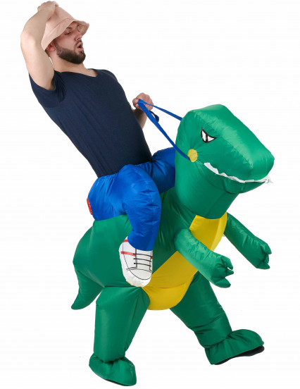 Dinosaurus ontdekkingsreiziger kostuum voor volwassenen 1