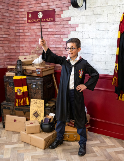 Deluxe Harry Potter Gryffindor tovenaarskostuum voor kinderen 14