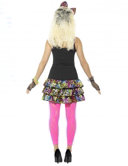Neon luipaardprint dames 80s tenue 3