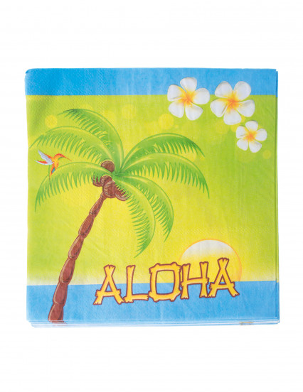 20 papieren servetten Aloha 33 x 33 cm 1