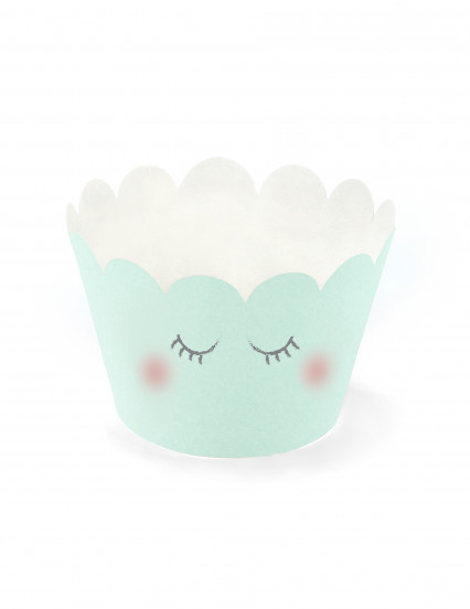 6 Eenhoorn cupcakevormpjes 7;5 x 5 cm 4