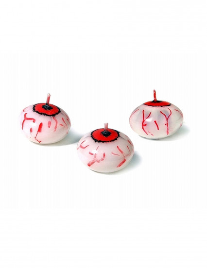 Drijfkaars Bloederige oogbal Halloween 4 cm 1