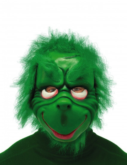 Volwassen Grumpy Green Kerstwezenmasker 1