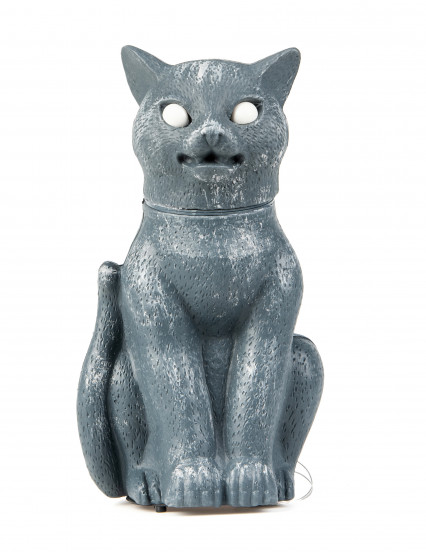 Zwarte kat heldere ogen, geluid en licht 30 cm 1