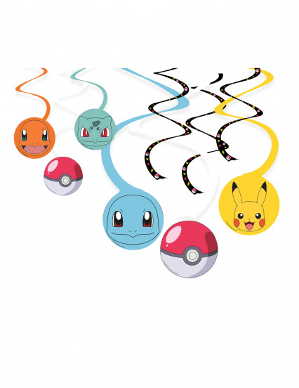 6 Pokémon Pikachu spiraalvormige hanglampen 1
