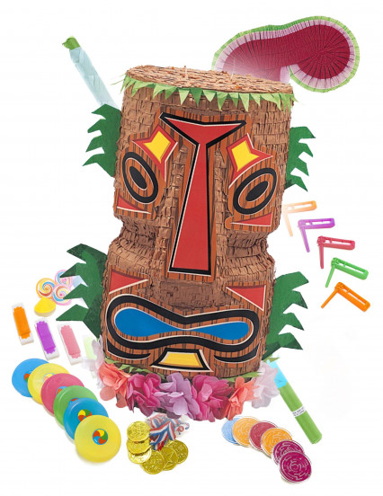 Tiki tropen pinata bouwpakket 1